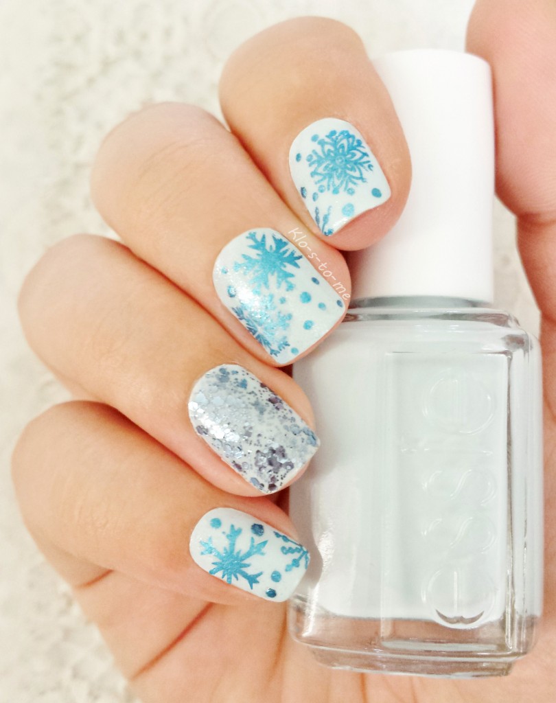 Nail-art stamping : hiver