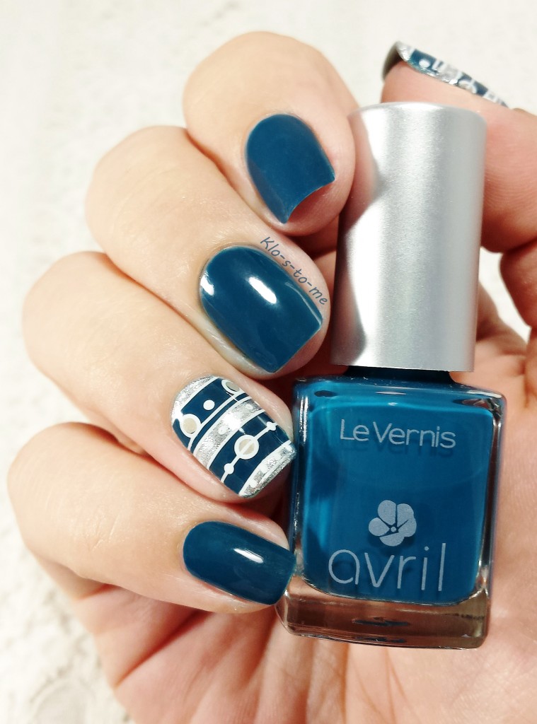 Reverse Stamping : bleu canard