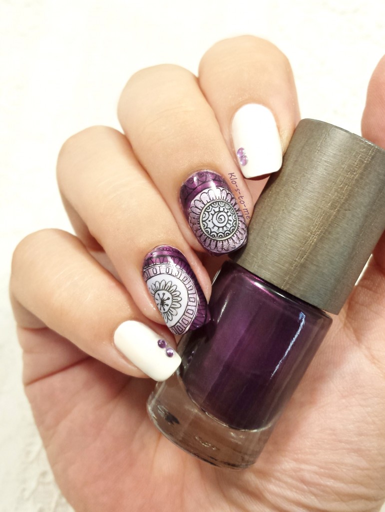 Reverse Stamping : violet 