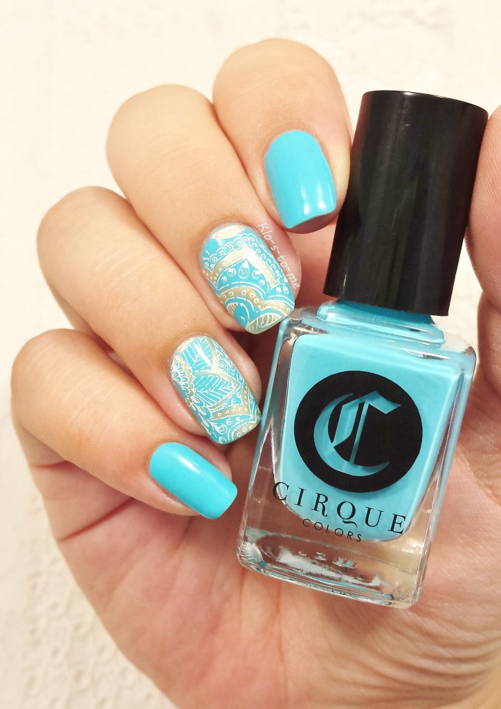 nail-art_Blue Antique -