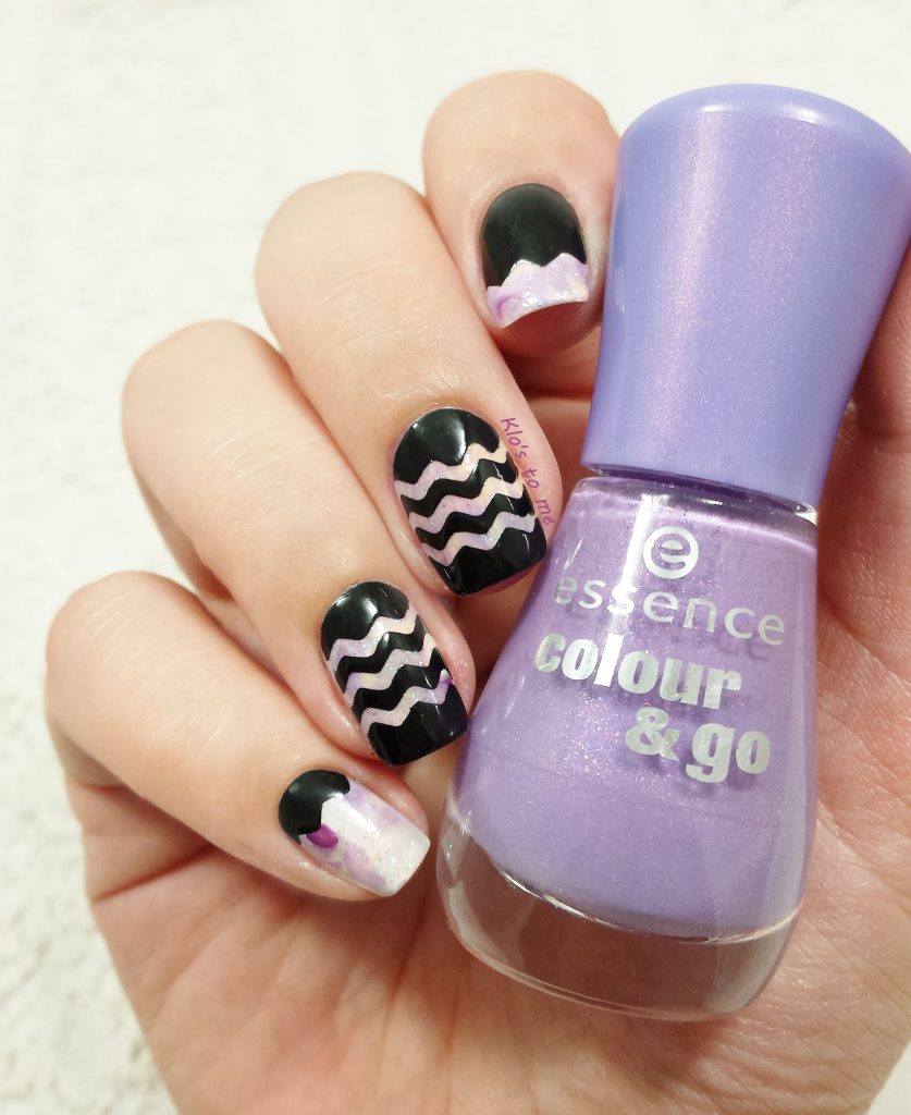 Nail-art Zig Zag