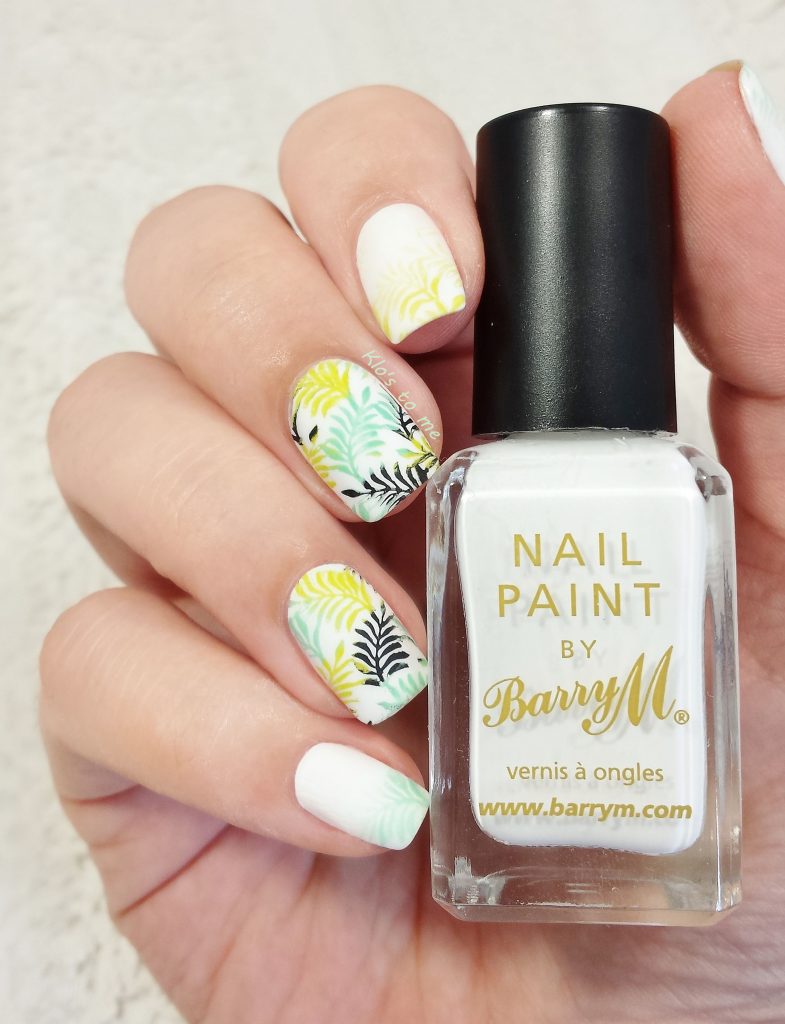 Nail-art tropical