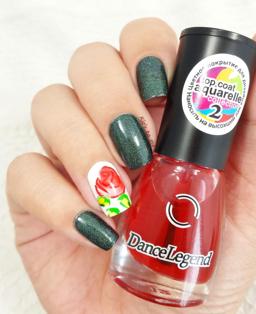 Nail-art rose