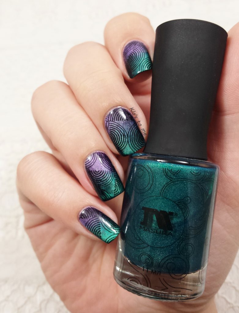 Nail-art gradient stamping 