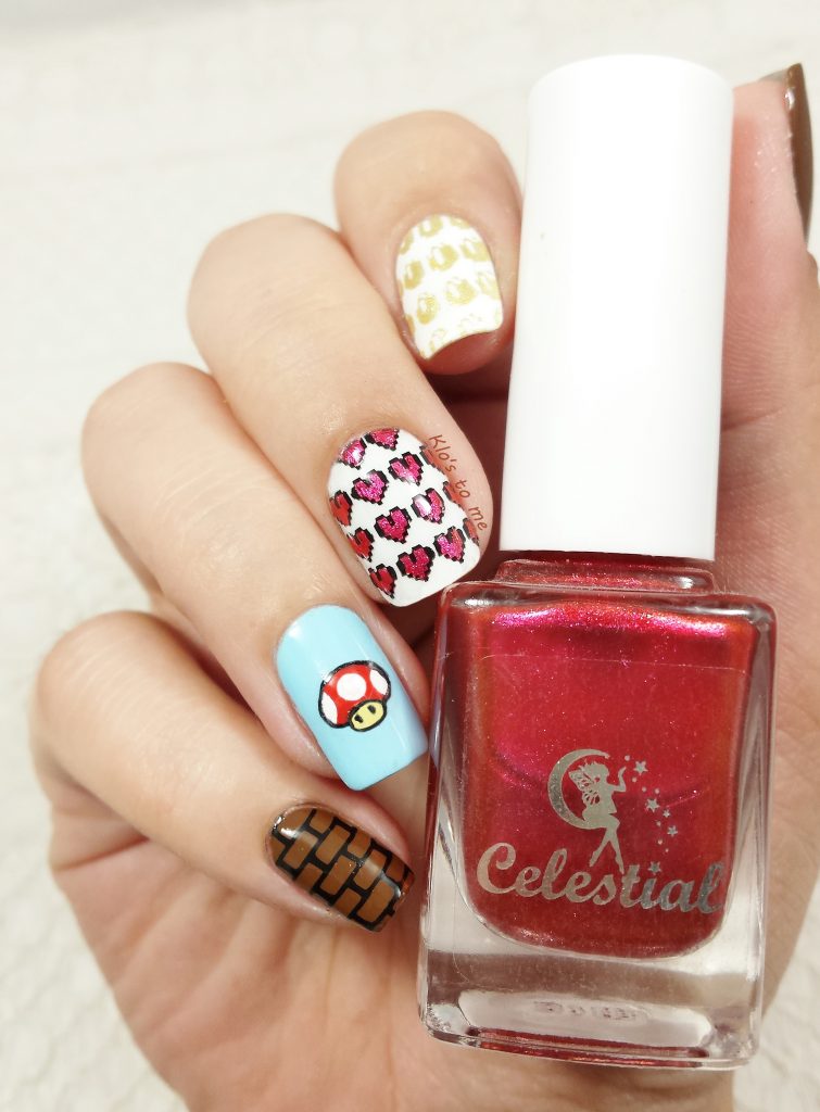 Nail-art Super Mario