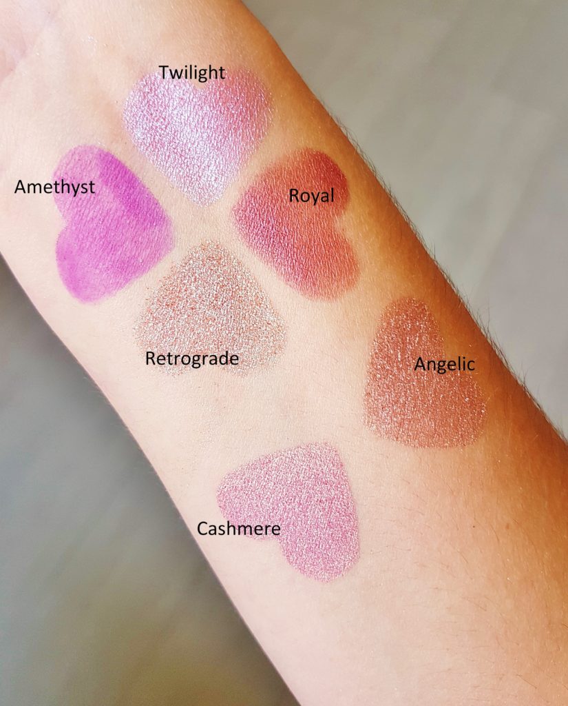 Huda Beauty Desert Dusk swatches