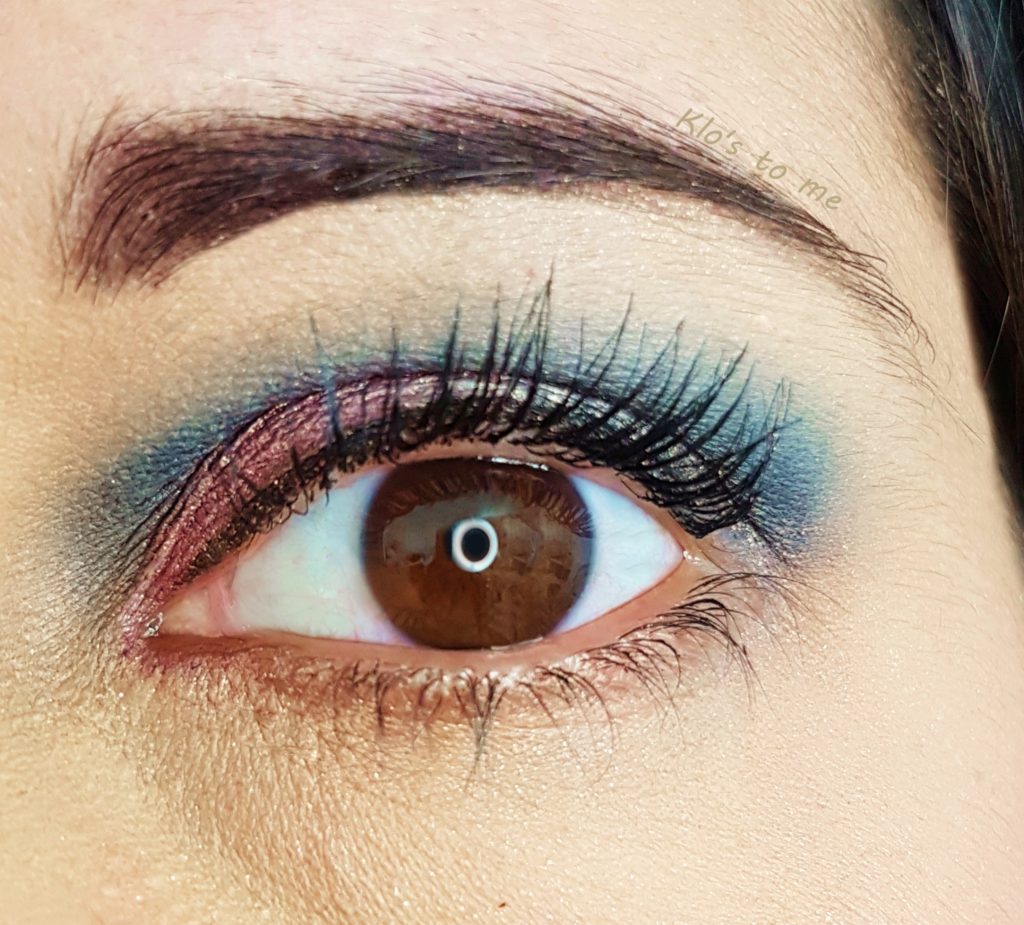 Make-up Rose et bleu