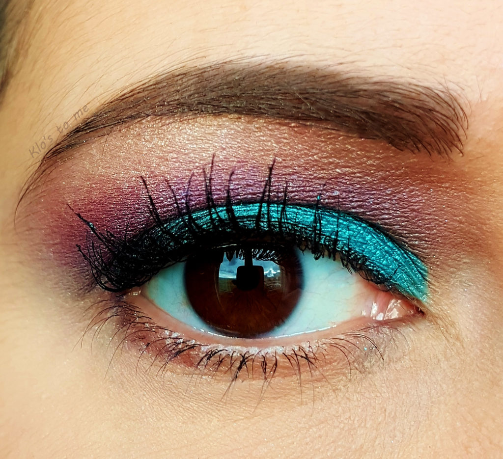 Make-up Teal et violet