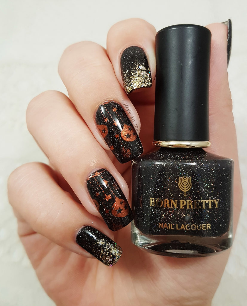 Nail-art de Noël - noir