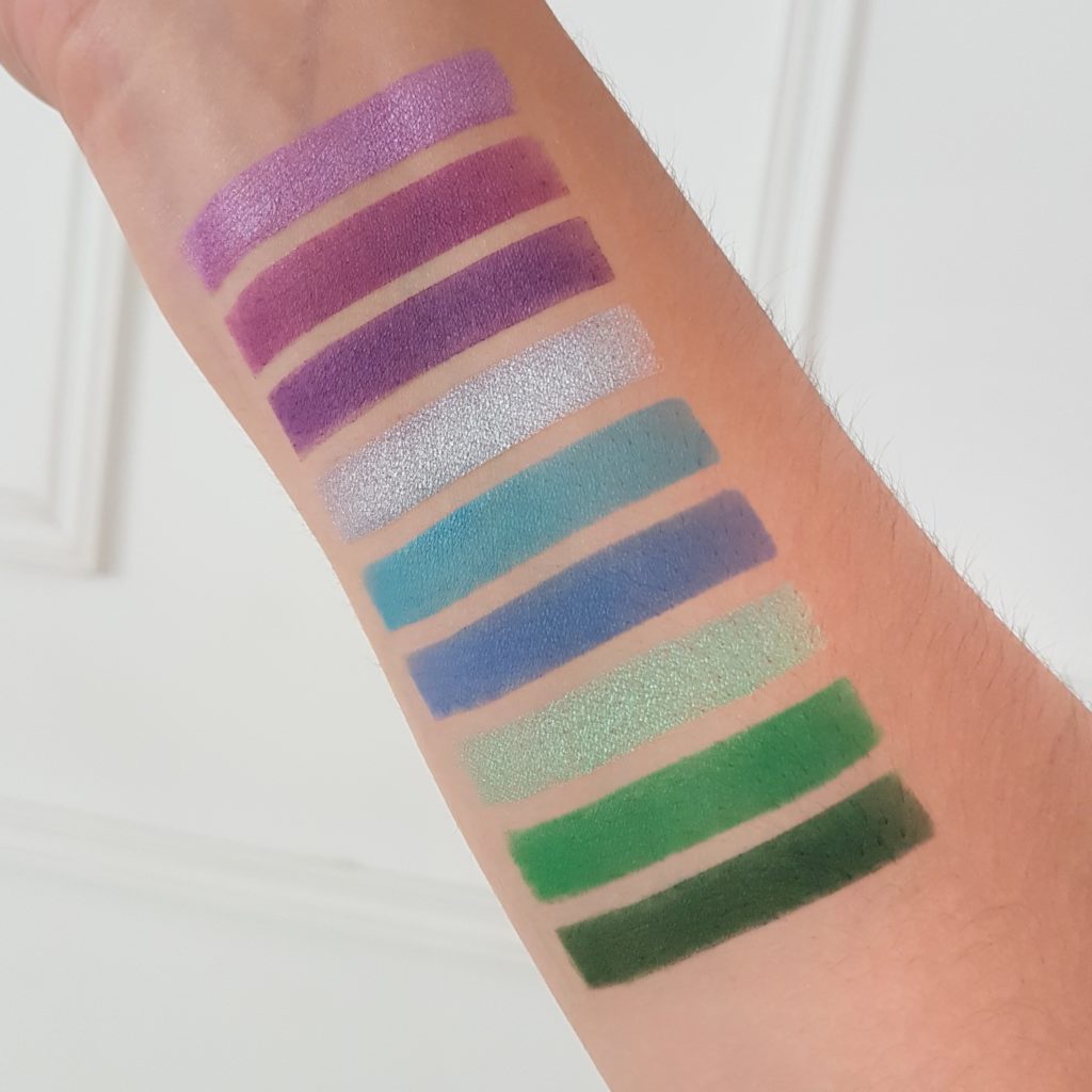 Dynasty palette de Certifeye - swatches