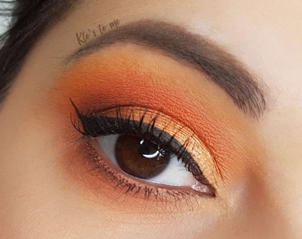 Make-up jaune orange