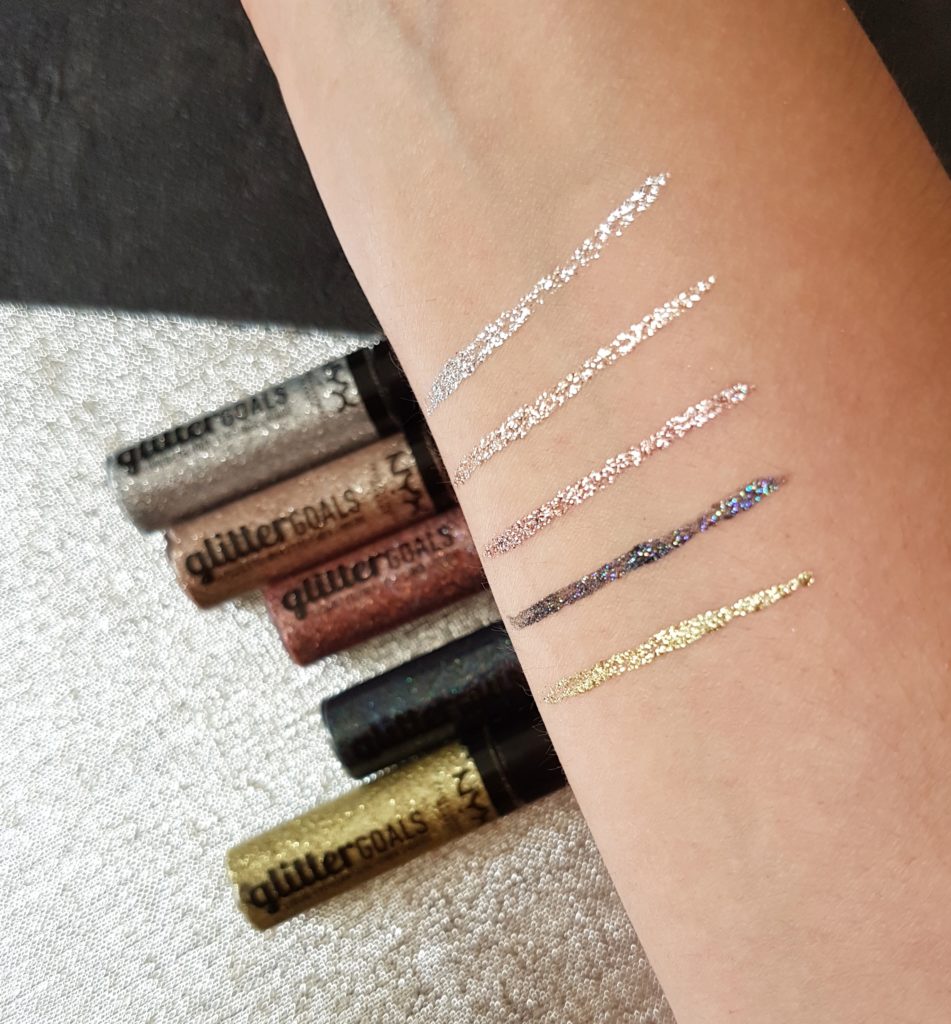 Nyx Glitter goals eyeliner paillettes - Battle d'eyeliners