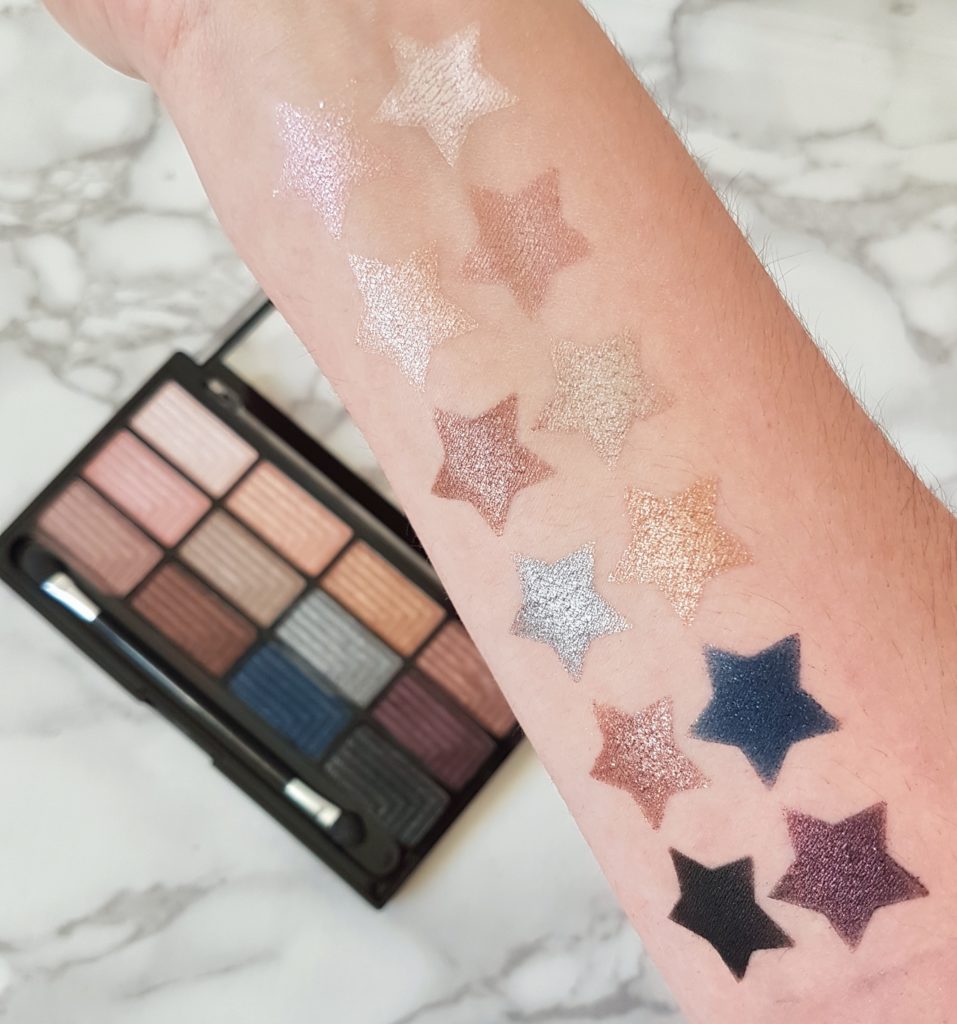 Palette Freedom romance and jewels swatches - test Kiss products