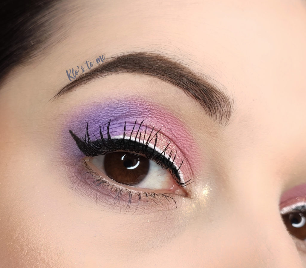 make-up pastel violet