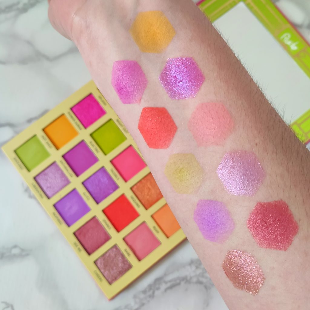 The Roaring 20's neon Rude Cosmetics swatches