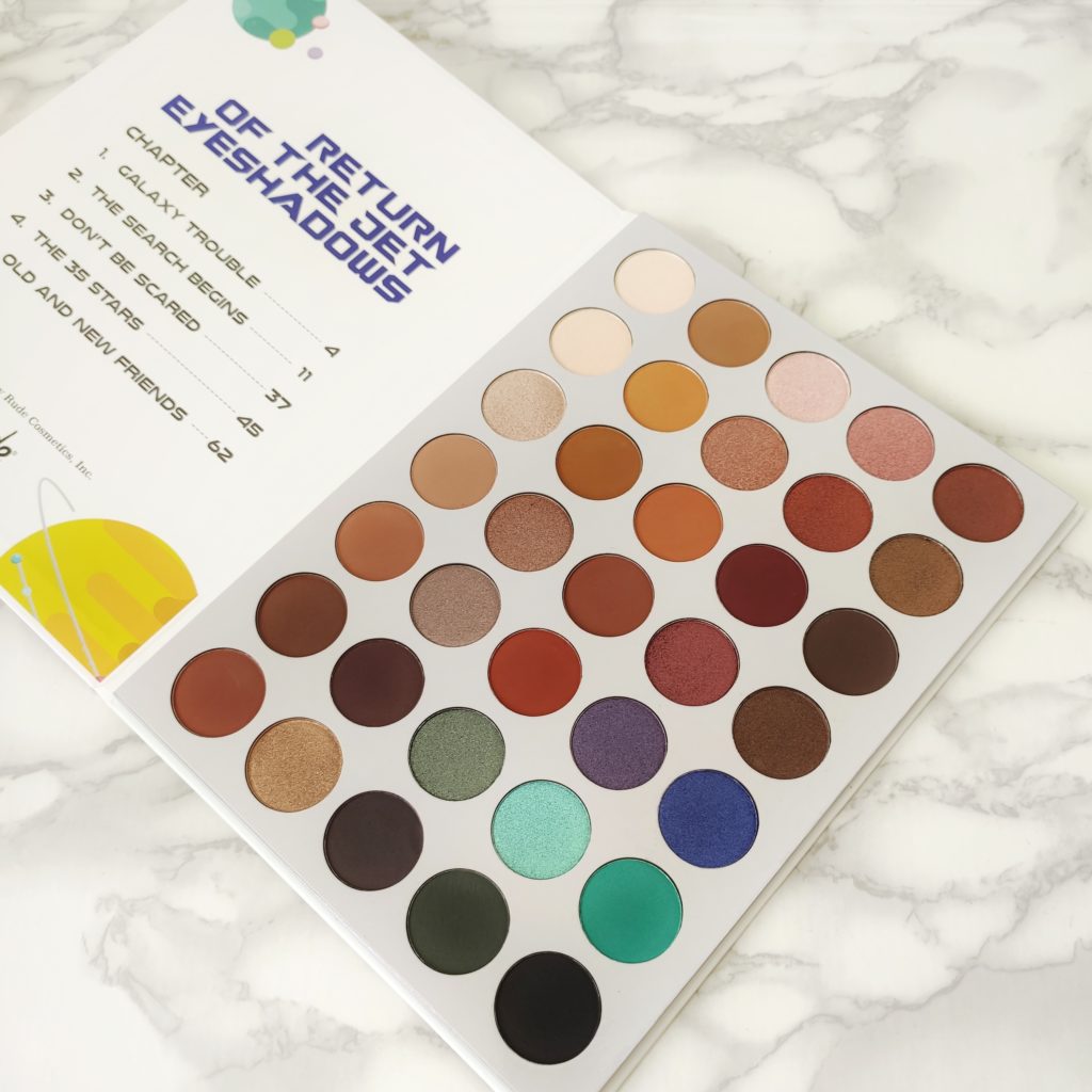 Rude cosmetics palette book 4 Return of the jet eyeshadows