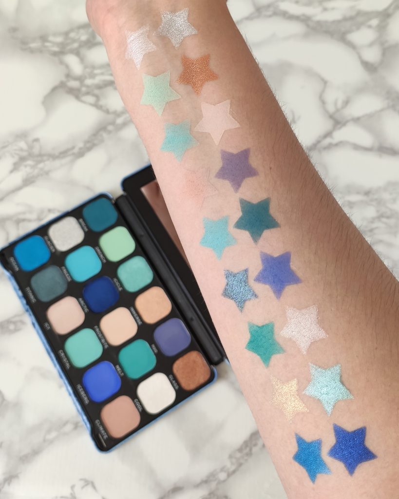 makeup revolution flawless ice swatches