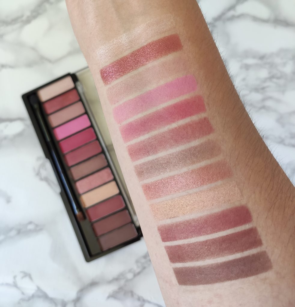 rimmel magnif'eye dupe palette urban decay naked cherry swatches