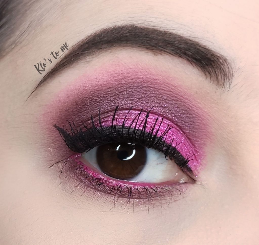 Make-up rose et violet